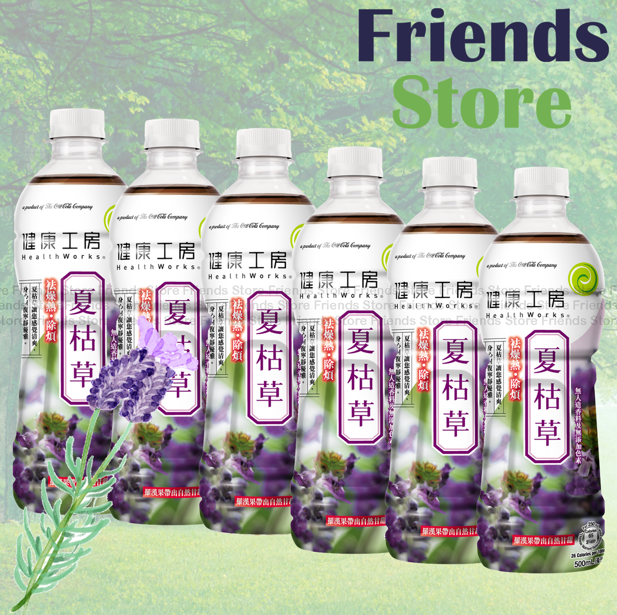 "6 Bottles" Self-heal Spike Drink (500ml X 6)