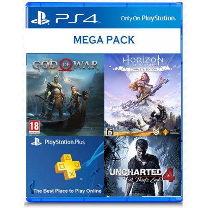 Ps4 god of war uncharted hot sale horizon bundle