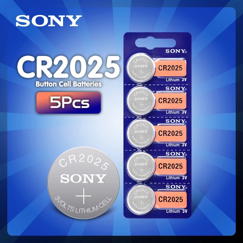 Pilas Sony CR2025, 3v