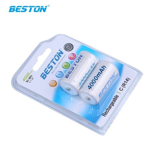 Beston | C (中電/R14) 1.2V 鎳氫充電池4000mAh (兩粒裝) C電中電充