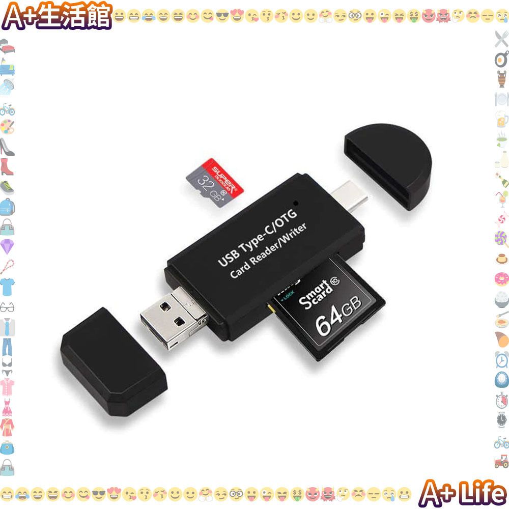 USB Type-C Micro USB 3 In 1 Card Reader #CRA5 OTG Multi Functional SD Micro SD TF