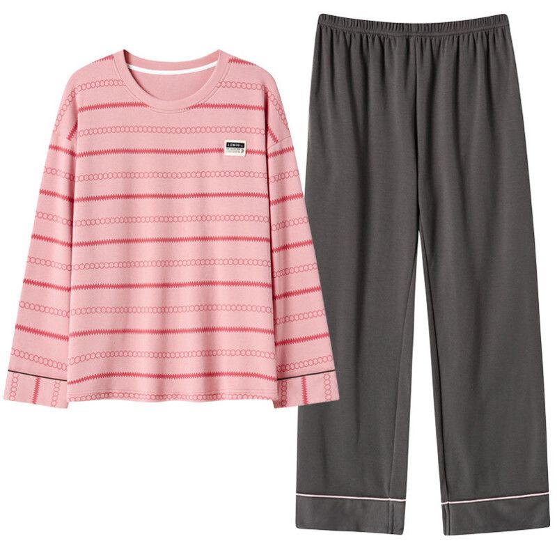 圓領睡衣套裝【M-XXL碼 AM60005】【下單后聯絡客服確認發貨尺碼 】