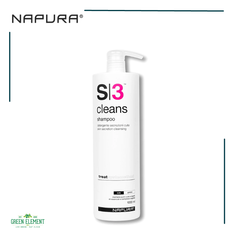 NAPURA S3 Cleans 防脫髮洗頭水 【深層清潔頭皮使用】1000ml[D21-3]