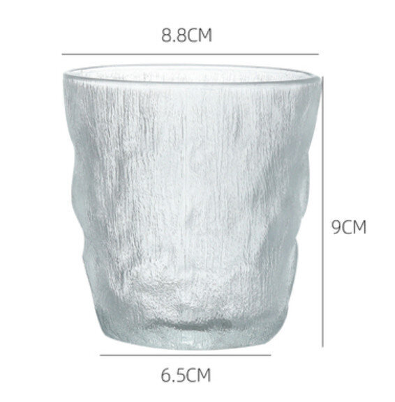 冰川紋玻璃杯【冰川杯（矮款）】【規格：9*8.8*6cm】