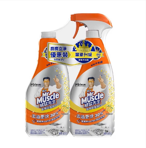 MR MUSCLE KITCHEN CLEANER TRIGGER PACKAGE 500GX2（4893668857774）