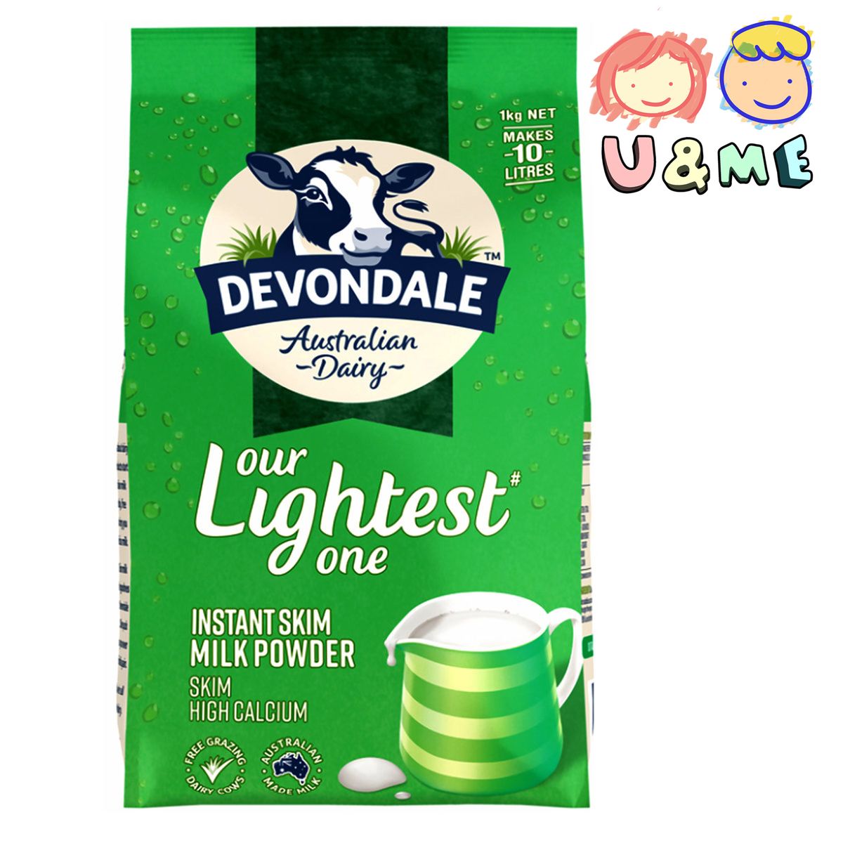 Instant Skim Milk Powder 1kg (Parallel import) Our Lightest one