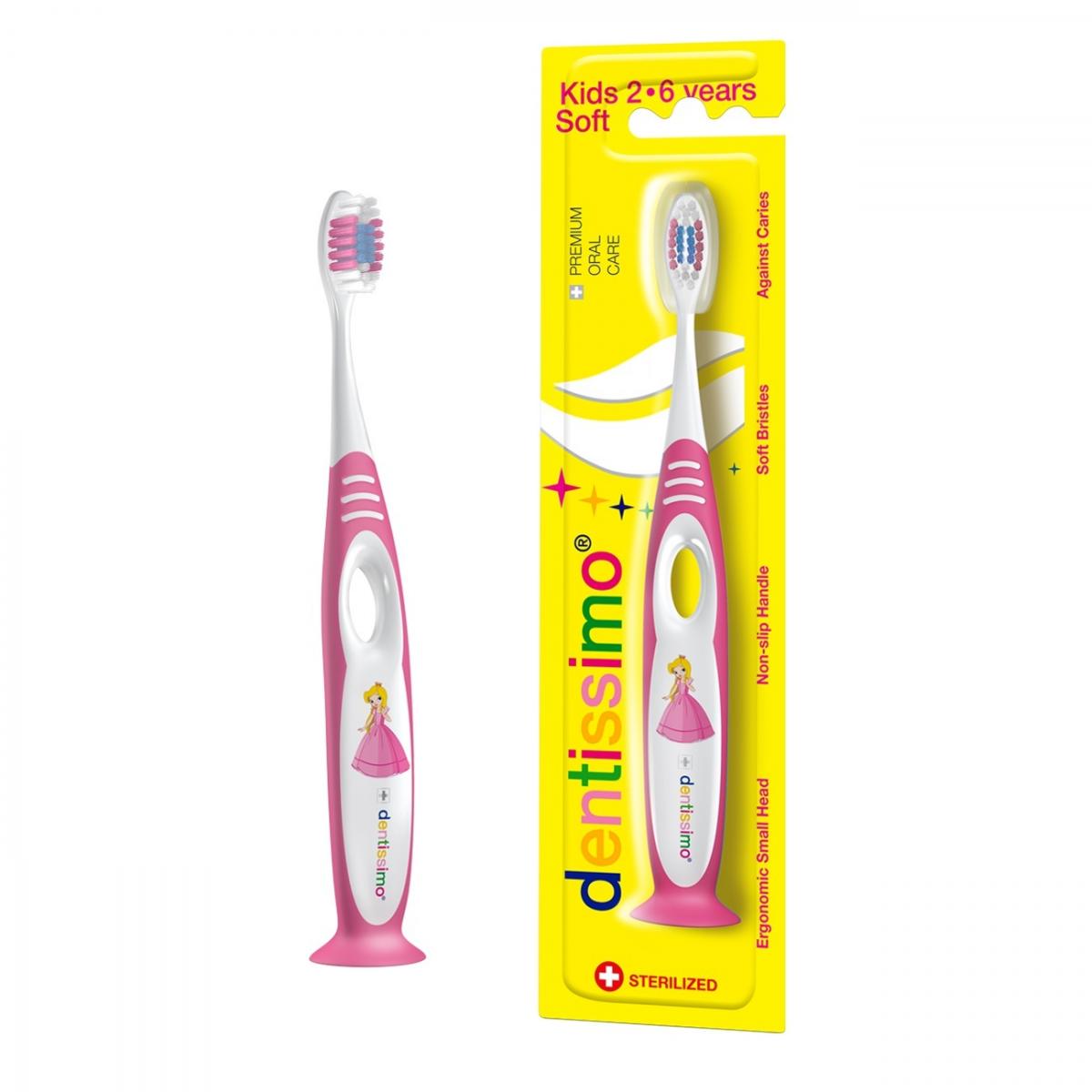 Kids 2-6 Years Soft Bristles Toothbrush (Pink)