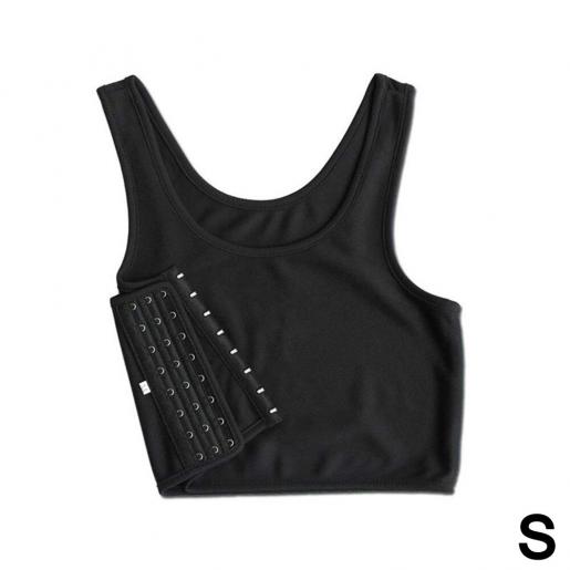 Short Chest Breast Vest Breathable Buckle Binder Trans Lesbian Tomboy  Cosplay