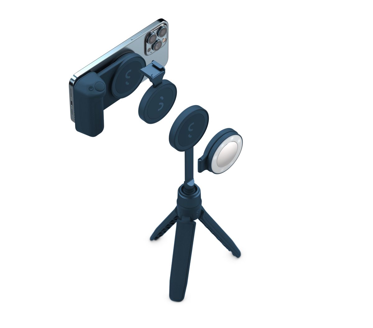 SnapGrip Creator Kit 磁力手機攝影握柄內置移動電池 創作者套裝-  炭黑色