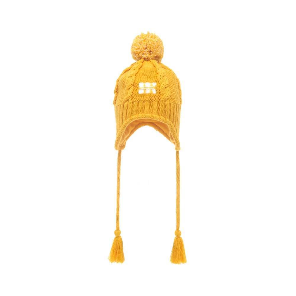 童裝毛球護耳冷帽