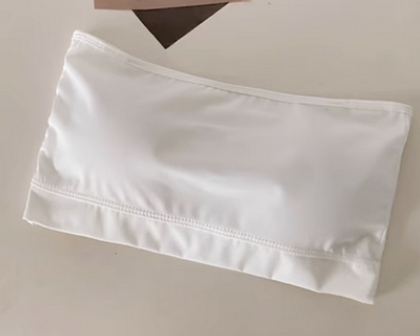 冰絲無痕裹胸胸圍(白色排口款）（尺碼:均碼)