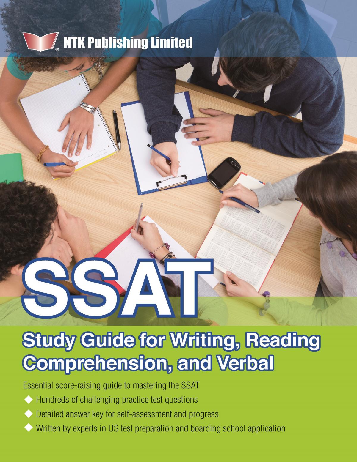 SSAT Study Guide for Writing, Reading Comprehension, and Verbal