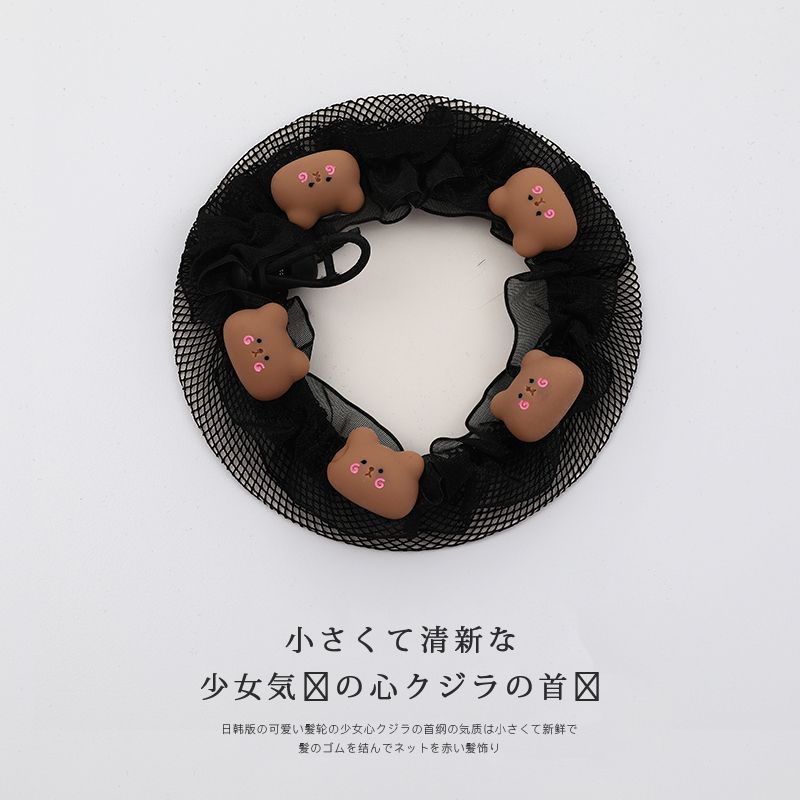 兒童舞蹈髮網盤髮頭繩 頭飾/髮飾(SKU-01-1_小熊)