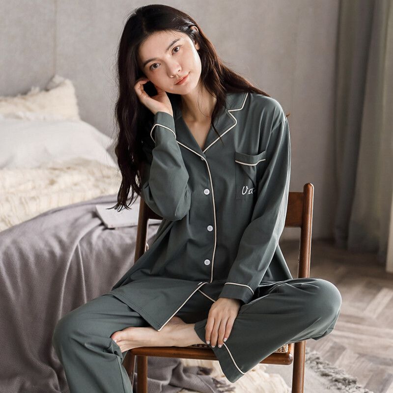 長袖睡衣套裝【M-XXL碼 AM6742】【下單后聯絡客服確認發貨尺碼 】