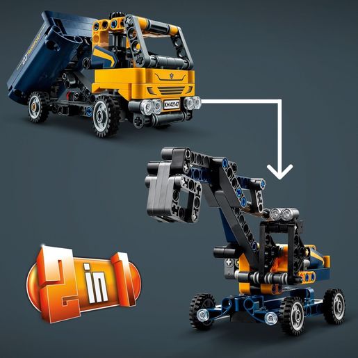 Lego dump truck online and excavator