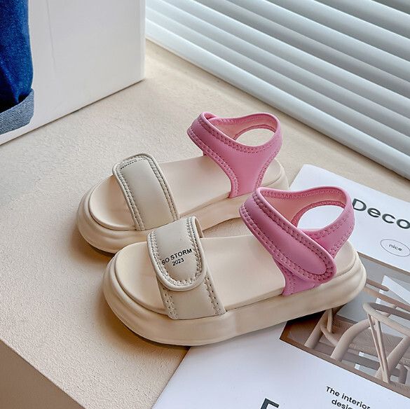 兒童凉鞋【23-36碼】【粉色】(下單後聯絡客服確認發貨尺碼) #F246010168