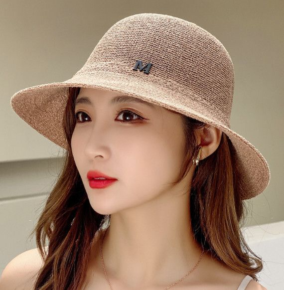 戶外大簷防曬帽沙灘帽【卡其色】【均碼】#S158033352