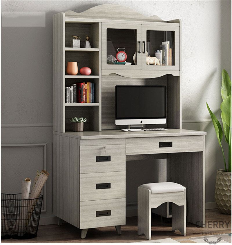 Cherry furniture Computer desk book desk simple office desk bookcase