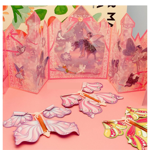 Right | DIY Rose Island Paper Butterfly toy - (2 colors random)#Christmas  gift