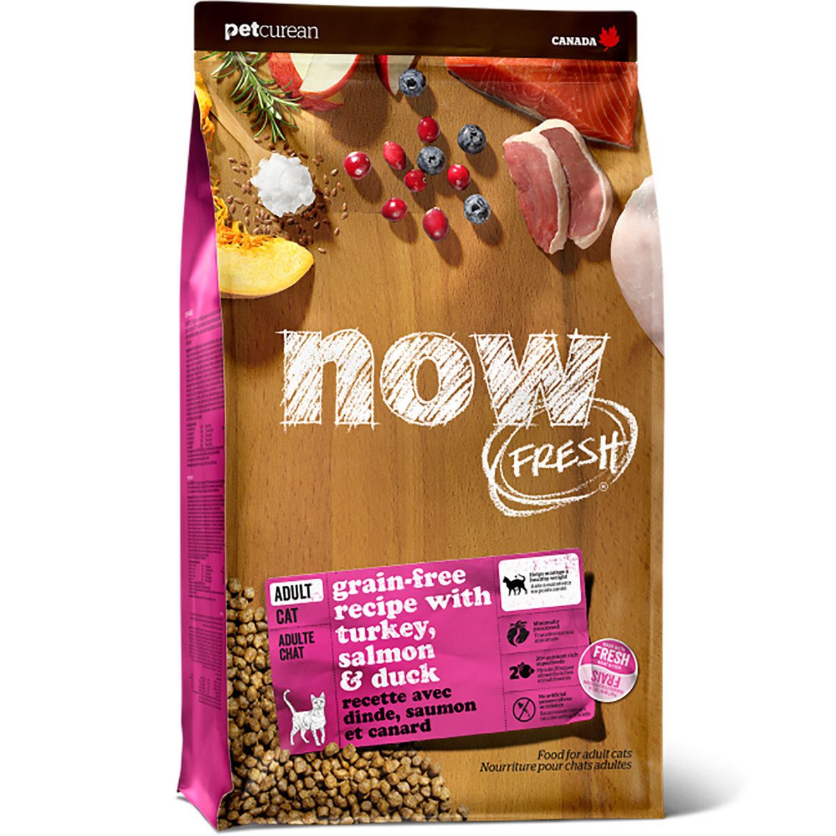 FRESH!™ Grain Free Adult Cat Food Recipe (Turkey, Salmon, Duck) 8LB
