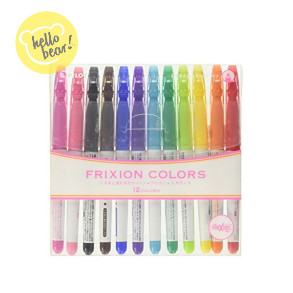 Frixion Erasable Colors Pen - 12 Colors（Parallel Import）