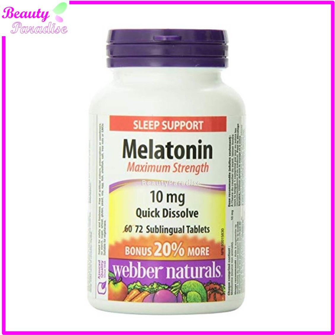 Melatonin (10 mg) Quick Dissolve 72 tablets [Parallel Goods]