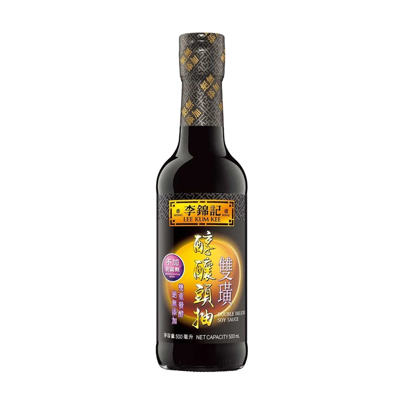 LEE KUM KEE DOUBLE DELUXE SOY SAUCE 500ML（078895132908）
