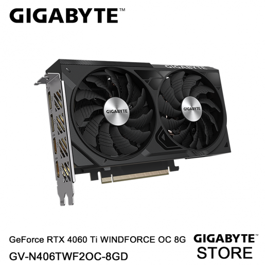 GIGABYTE | GeForce RTX™ 4060 Ti WINDFORCE OC 8G 顯示卡