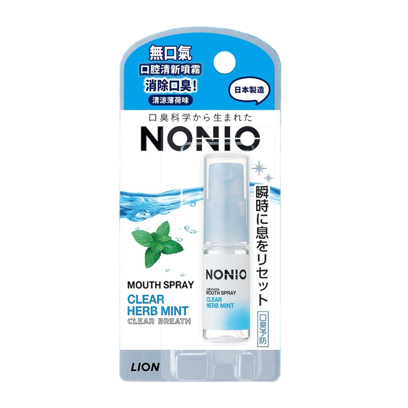 Lion NONIO - Mouth Mist (Clear Herb Mint)（4895149206897）