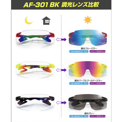 AirFly | 日本製AirFly AF-301 C-31BK 變色運動太陽眼鏡| HKTVmall