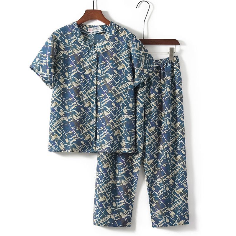 老年人短袖套裝( L-3XL碼 29號色）【下單後請聯絡客服確認發貨尺碼】F001099029