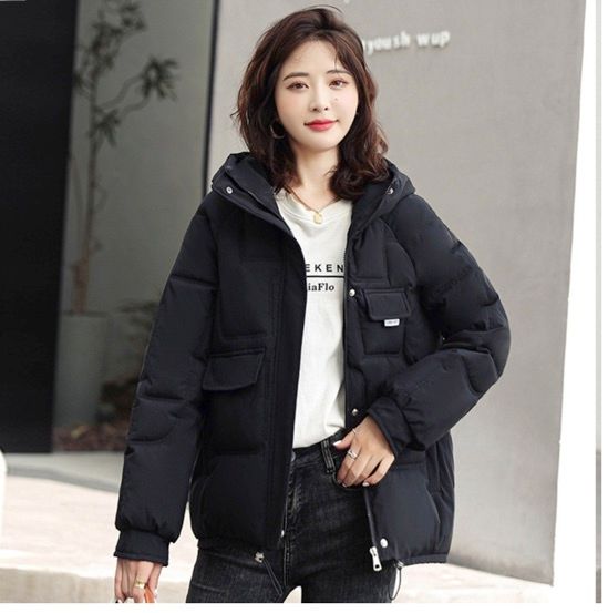 時尚短款羽絨服(黑色,S/M碼)【下單後請聯絡客服確認發貨尺碼】#F139007314