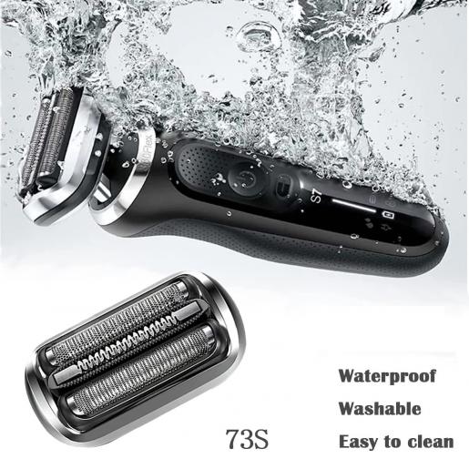 Braun Series 7 73S Electric Shaver Head Replacement - Silver - Compatible  with Series 7 Shavers