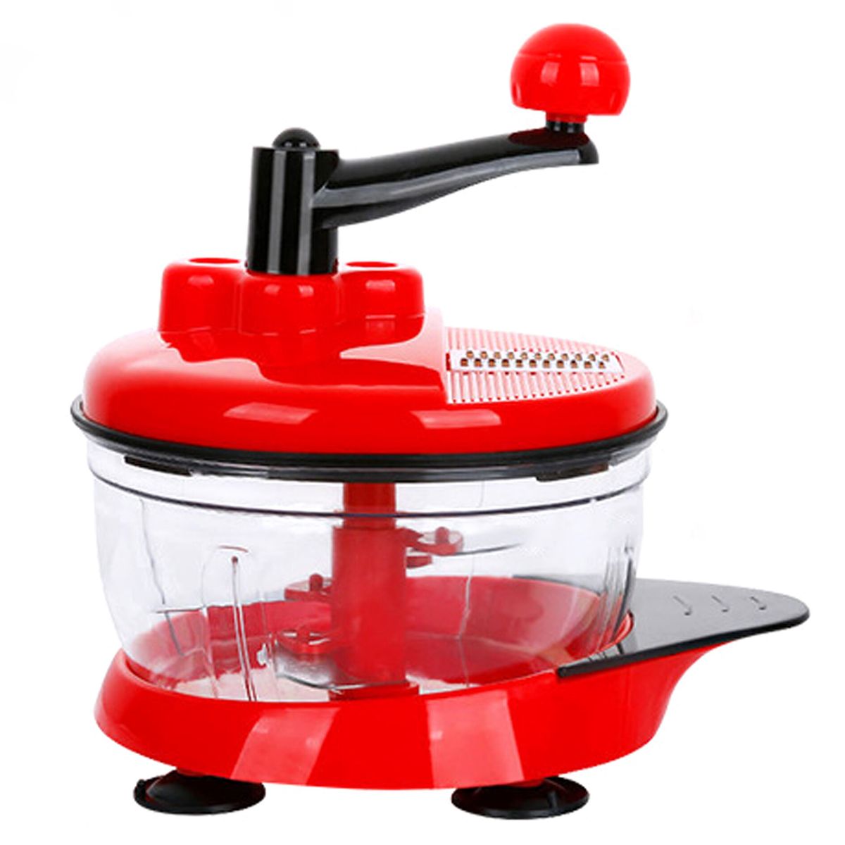 Haushold 3 Speed Manual Food Processor Chopper Slicer Shredder Cutter