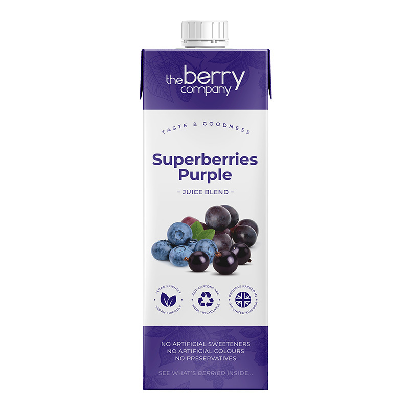 Superberry Purple 1L Made in UK ( Anti-oxidant, Anti aging , No preservatives and additives )