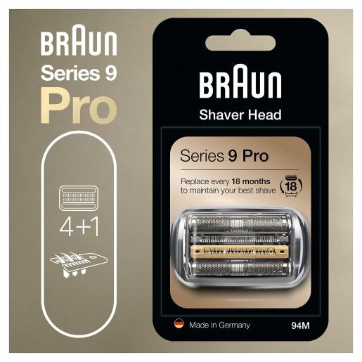 BRAUN, Series 9 94M Electric Shaver Head, Compatible with Men's Series 9  -parallel import
