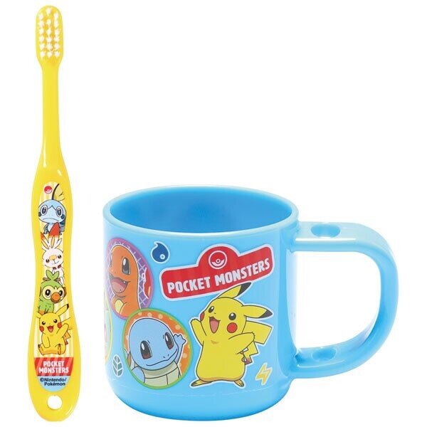 Children Toothbrush Set with Stand and Cup- Pocket Monster KTB5 [Parallel imports good]