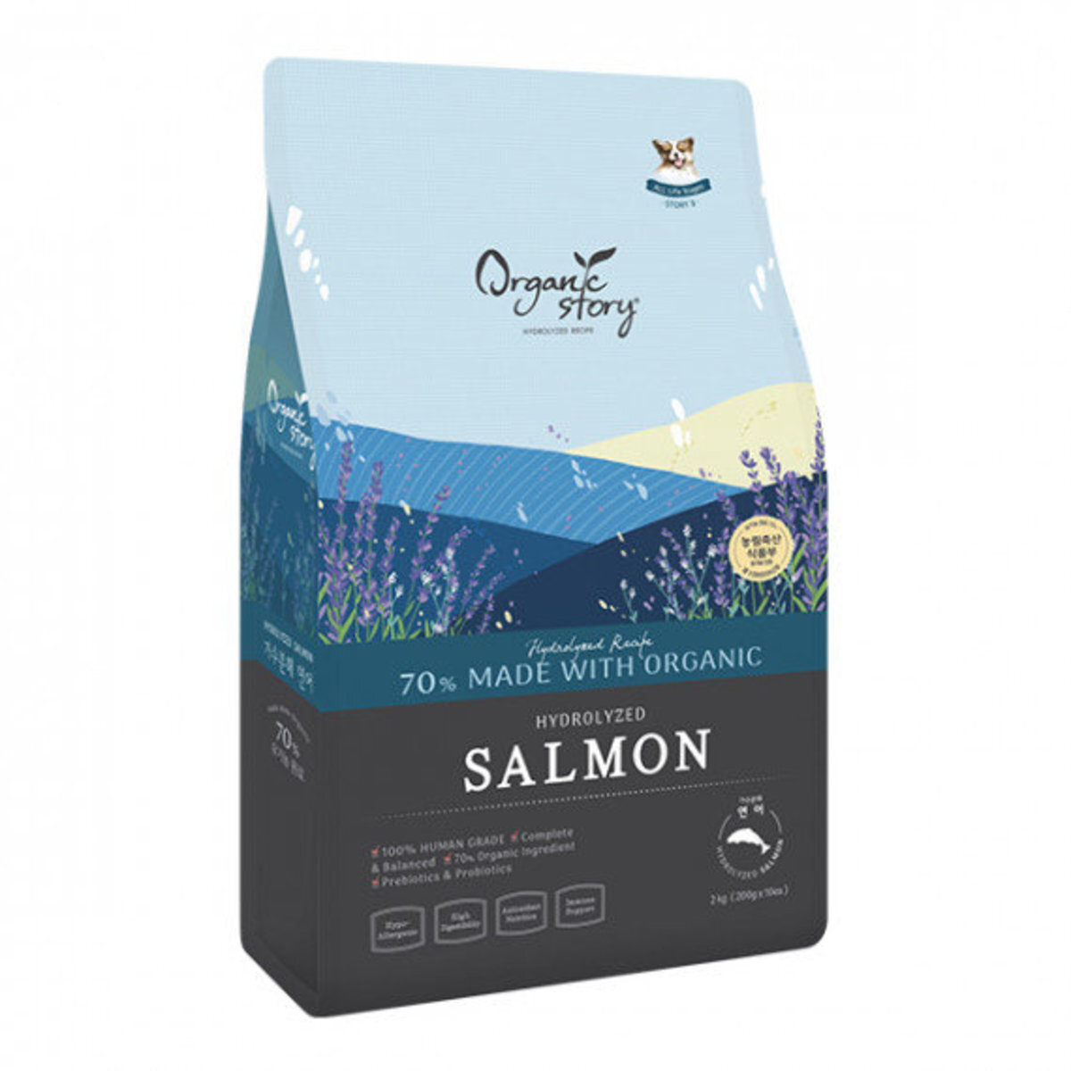 Fresh Salmon Organic Dry Dog Food 6kg (500g*12)