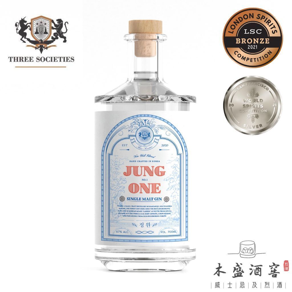 【JUNG ONE 】Single Malt Gin｜Small Batch Premium Gin｜Made in Korea