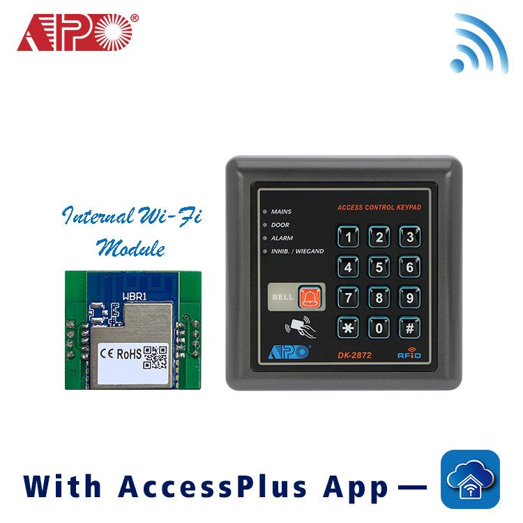 [Hong Kong Brand] DK-2872 (P1) Wi-Fi Wiegan 2+1 Output Access Control Keypad with Card Reader