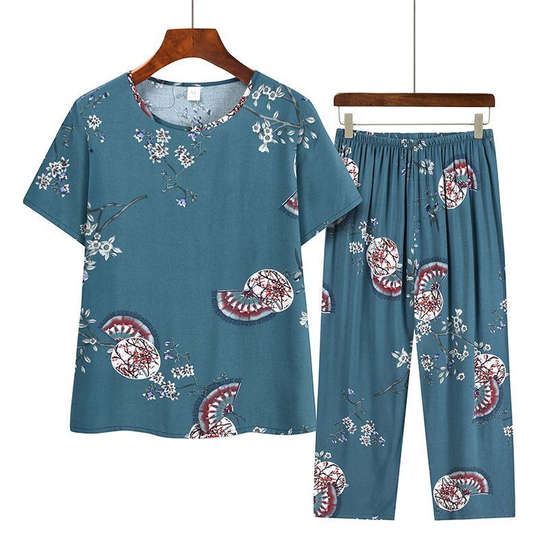 老年人短袖套裝( XL-3XL碼 5號色）【下單後請聯絡客服確認發貨尺碼】F001099142