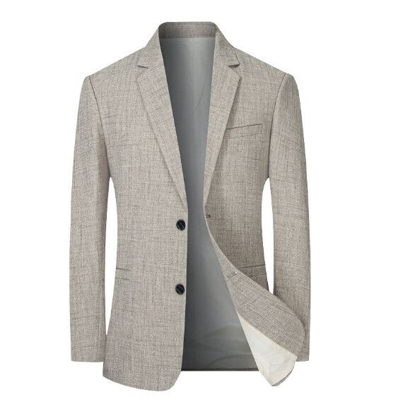 商務休閒西服上衣外套【M-4XL】【1755灰咖】 (下單後聯絡客服確認發貨尺碼) #H246018003