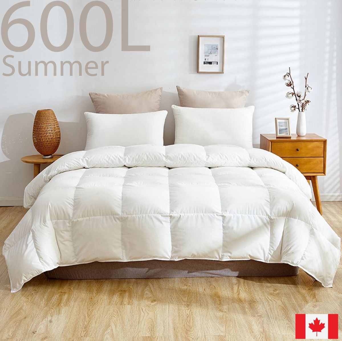 Canadian Light Down Summer Comforter - Double