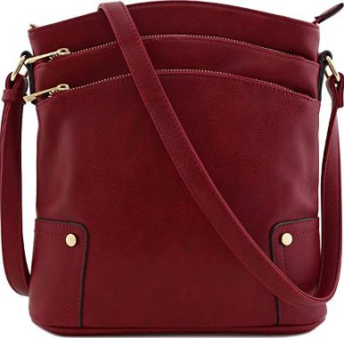 單肩包斜挎包（葡萄酒色9）（尺寸：26.7 x 27.9 x 7.0釐米）#S019054174