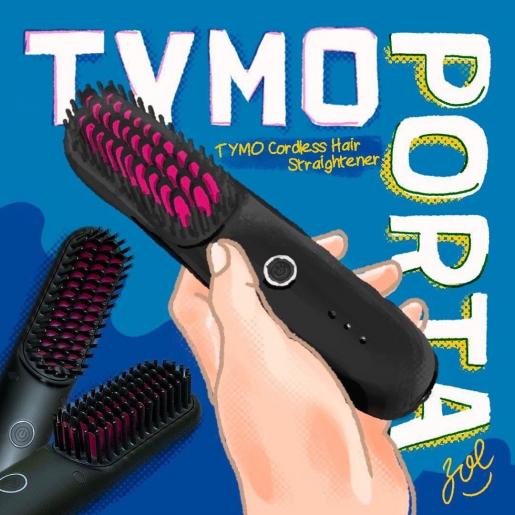 Buy Wholesale TYMO PORTA Cordless Hair Straightener Brush, Mini