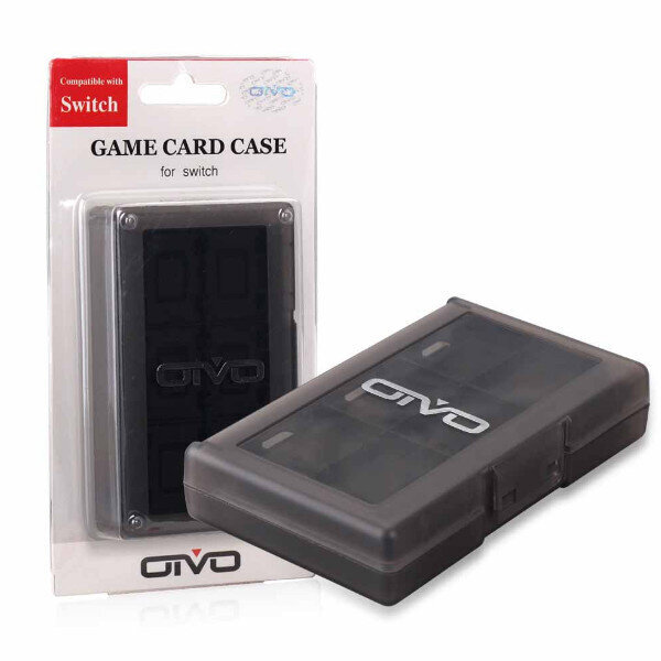 OIVO 兼容Switch遊戲卡收納盒（黑色）