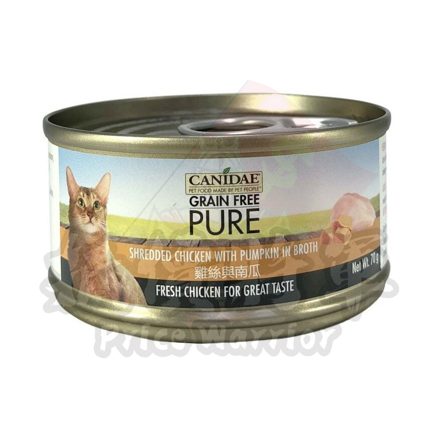 PURE 貓罐頭 雞絲及南瓜 70G |6178