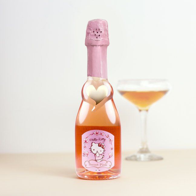 Hello Kitty 粉紅玫瑰汽泡酒 (375ml)