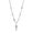Göessele: platinum plating, rhinestone, faux pearl, crystal bead, enamel (double-faced design) pendant necklace