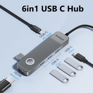 6合1 USB-C Hub 多功能轉換器 4K HDMI/USB 3.2 /PD3.0 100W高速分插器 擴充器 多端口集線器 - DH16E